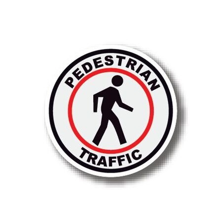 Ergomat 32in CIRCLE SIGNS - Pedestrian Traffic DSV-SIGN 1024 #0222 -UEN